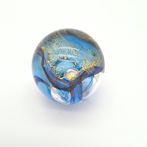 RARE Mark Armstrong Signed Art Glass Paperweight "Canadian" - Picture 5 of 6